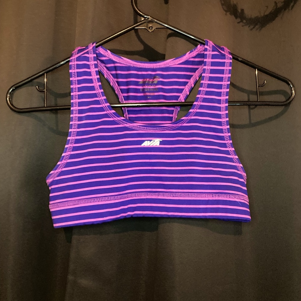 Girls purple and pink sports bra size 10-12